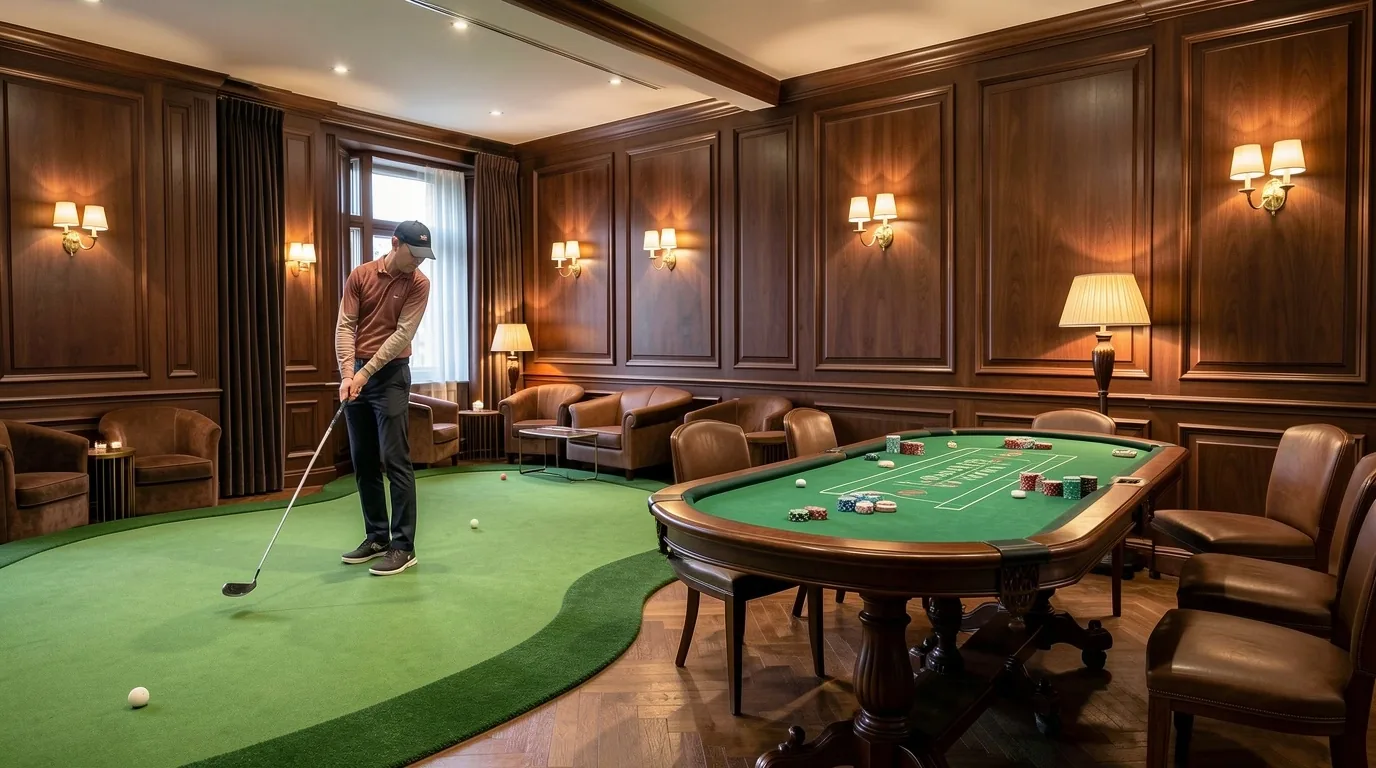 Wnętrze studia fittingowego i poker lounge Ravfoell w Gdańsku