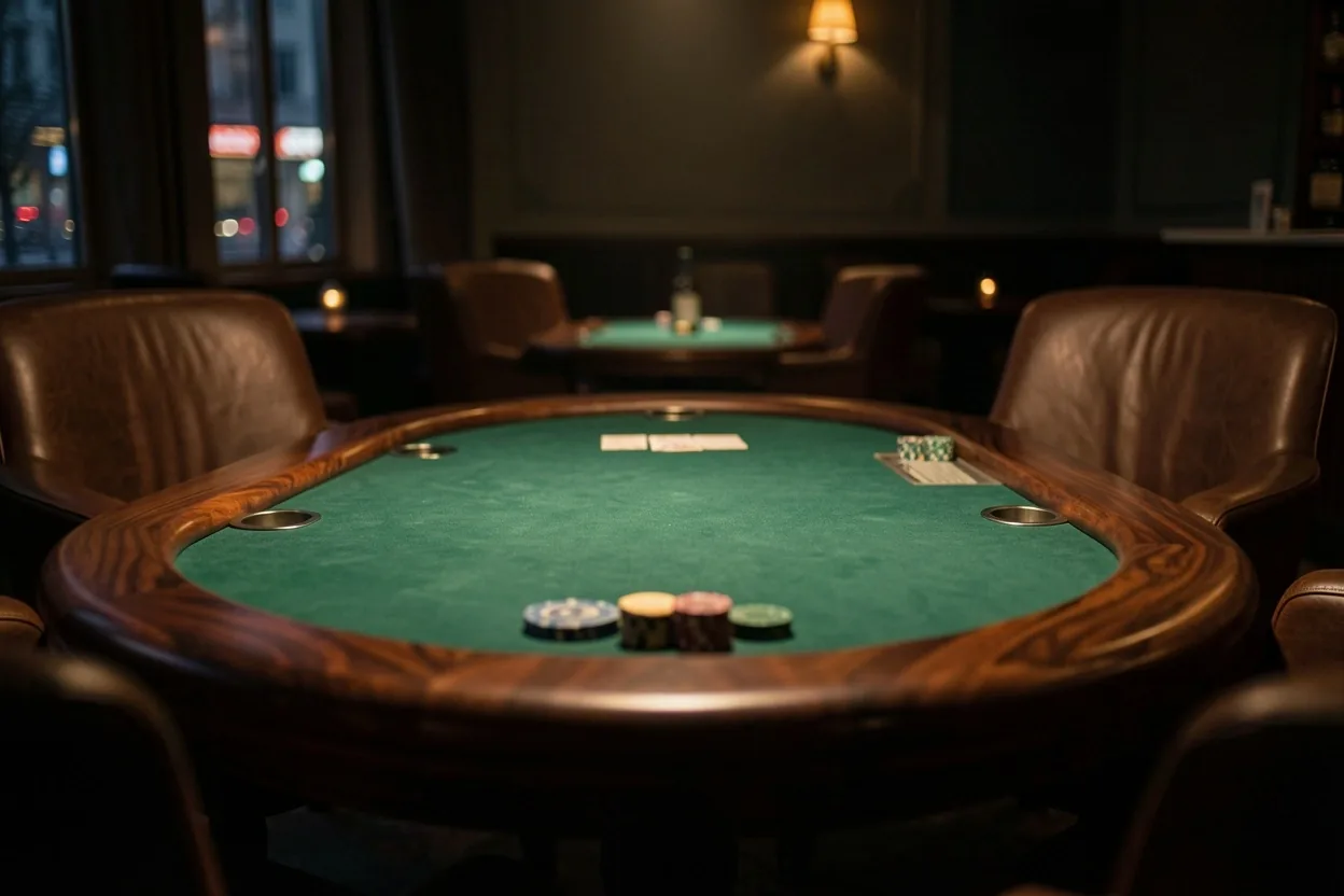Poker Lounge Ravfoell — stół do gry w kameralnej atmosferze