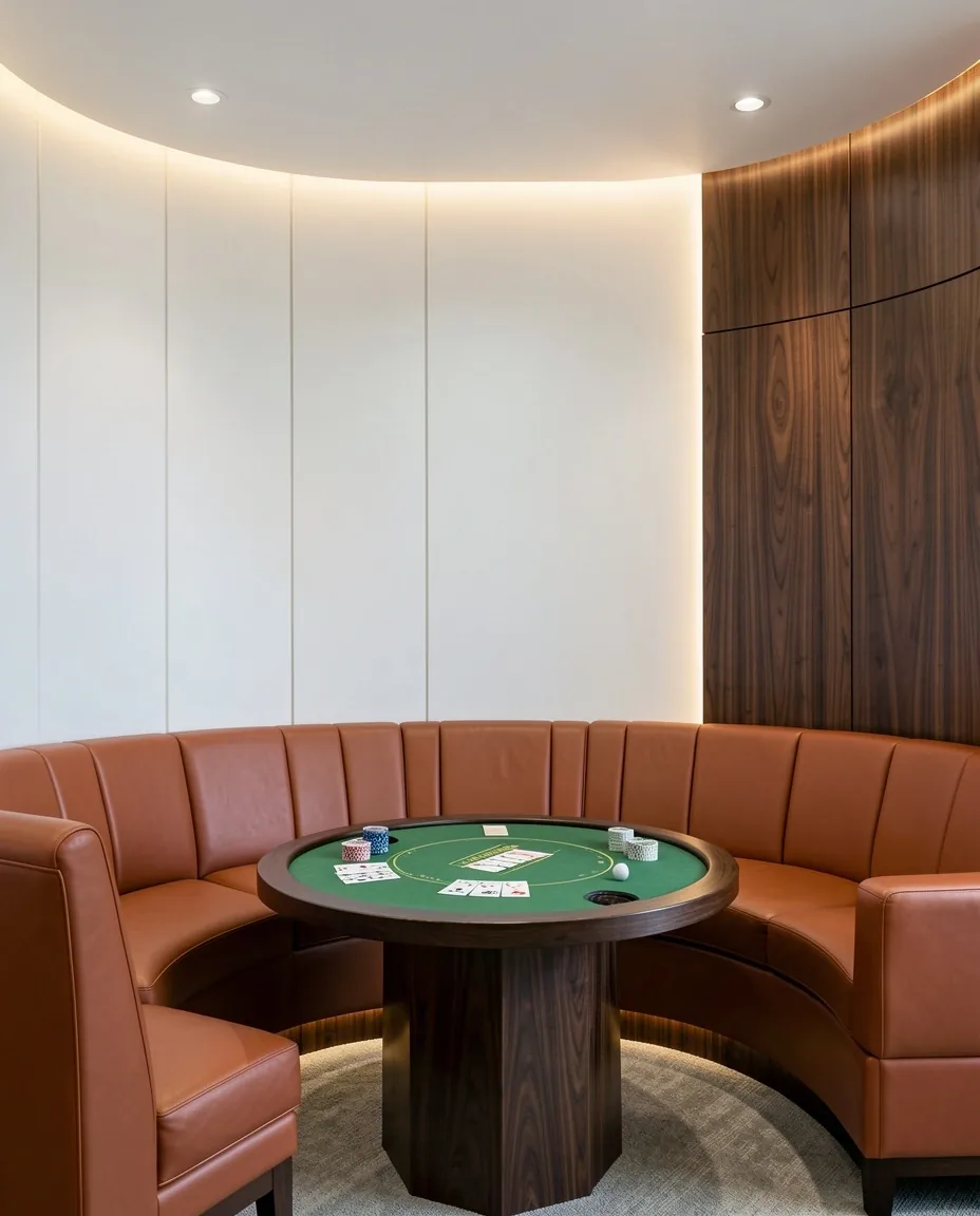 Przestrzeń przejściowa między studiem a lounge w Ravfoell